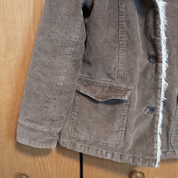 Y2K St Johns Bay Corduroy Sherpa Collar Jacket Coat - Picture 3 of 11
